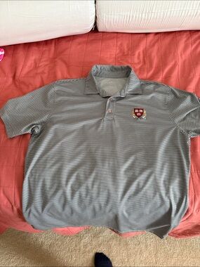 Harvard Striped Grey Polo